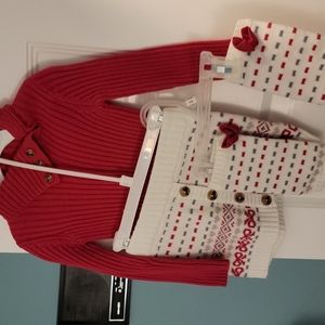 Adorable sweater outfit with leg warmers!